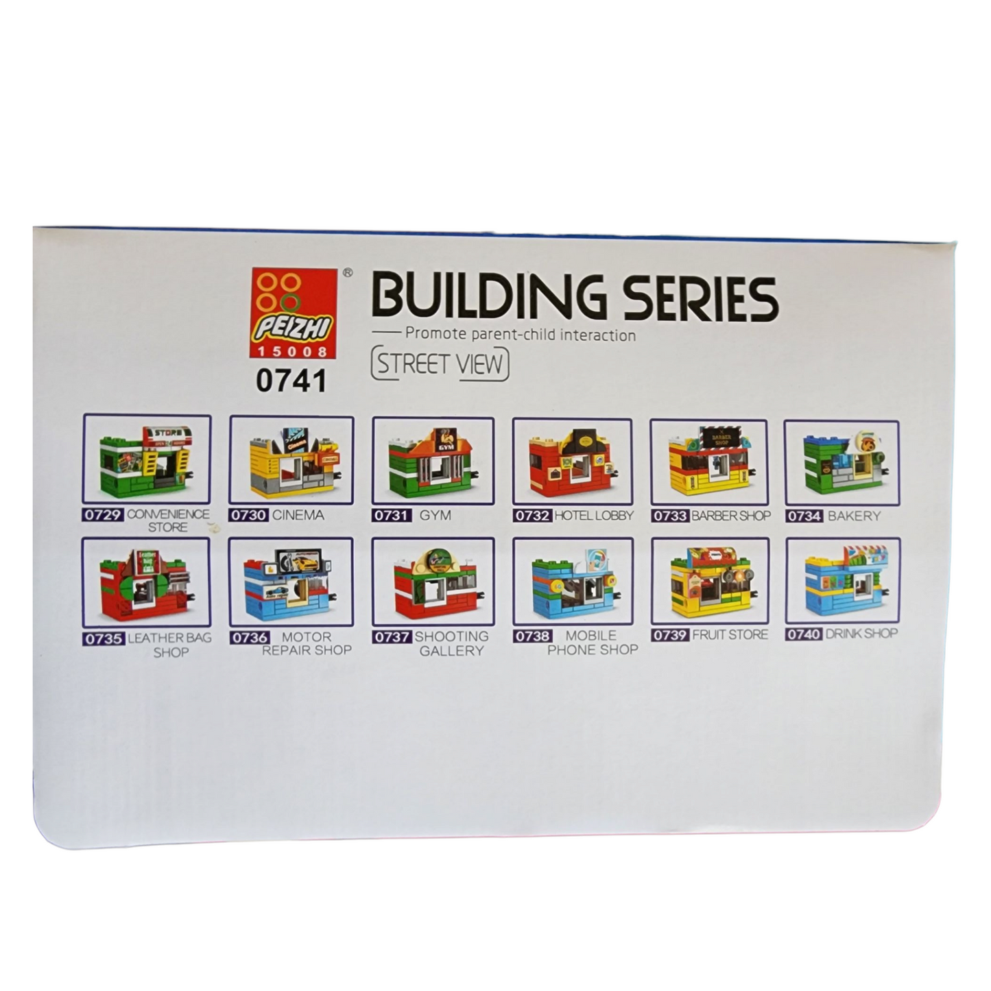 Peizhi Building Series Block (50 to 60 Pcs 12 Different Street Models)