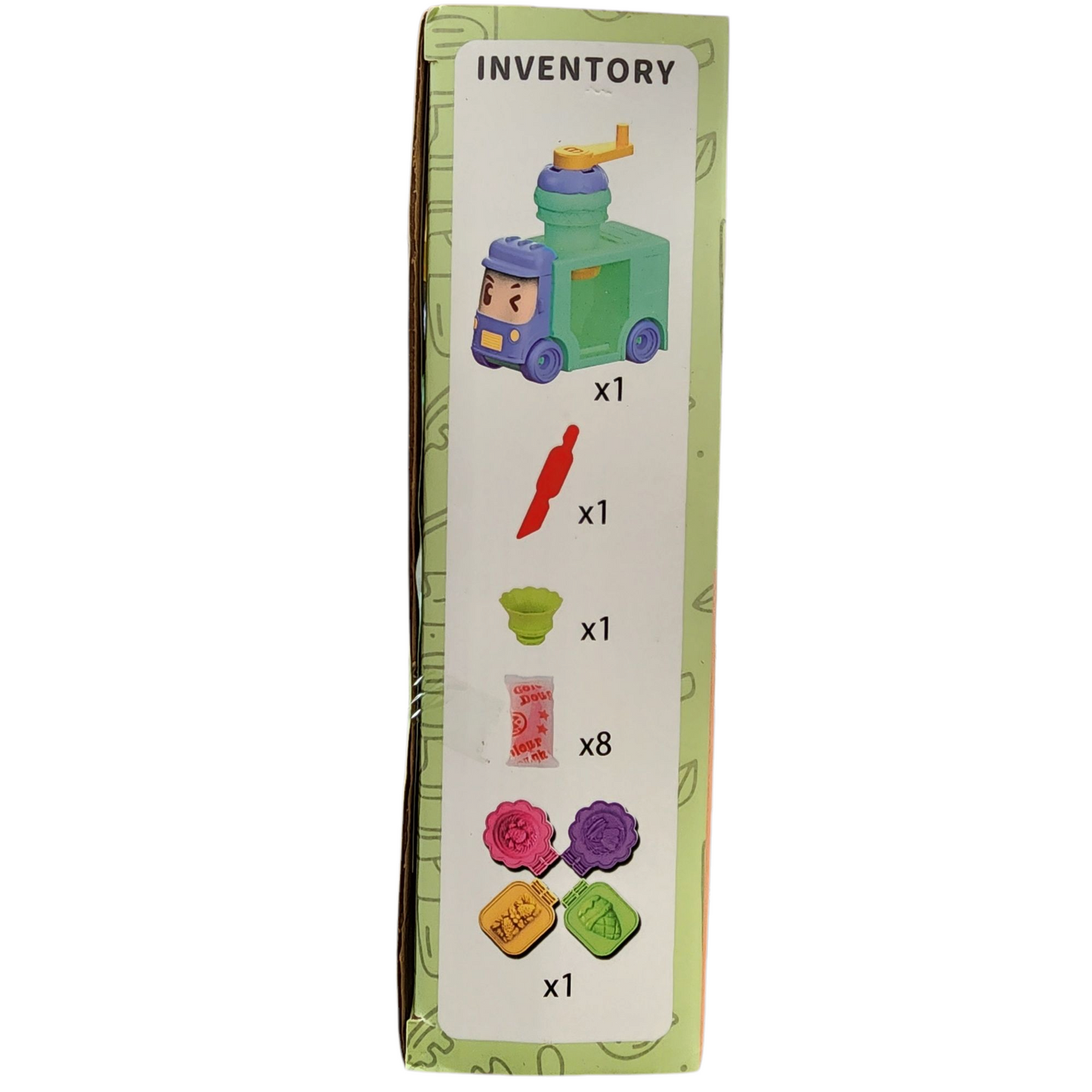 Painted Clay Green Truck Toy