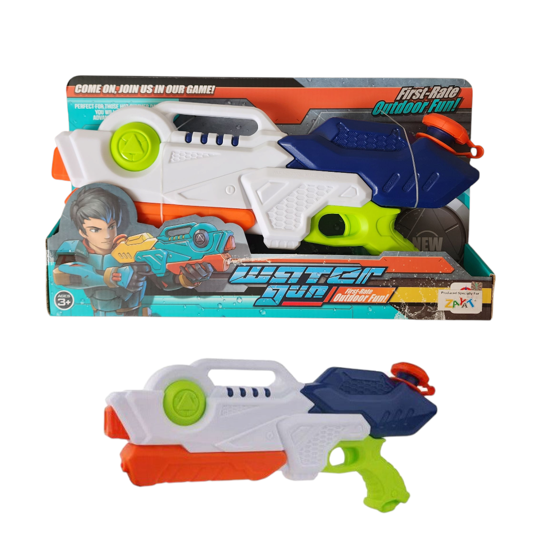White and Blue Water Gun