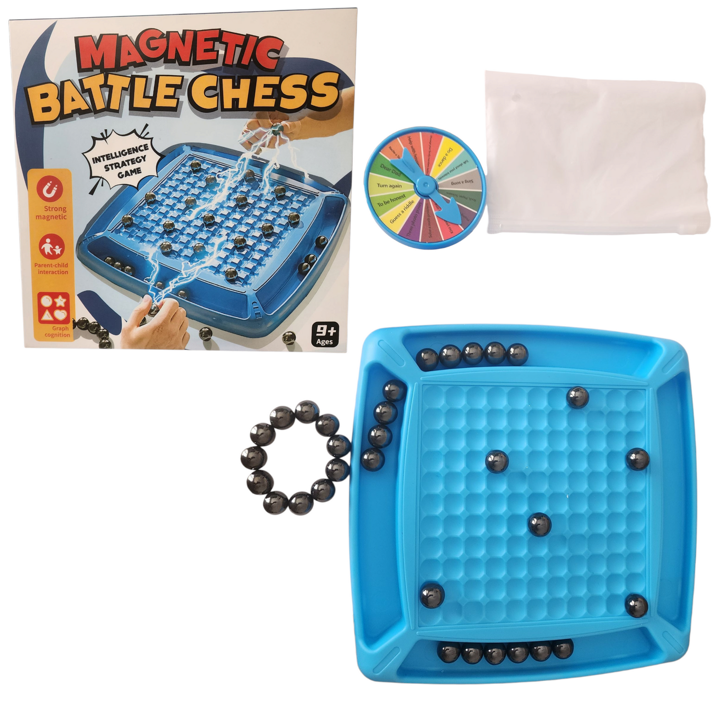 Magnetic Chess Battle Board Game (32 Magnet Balls)