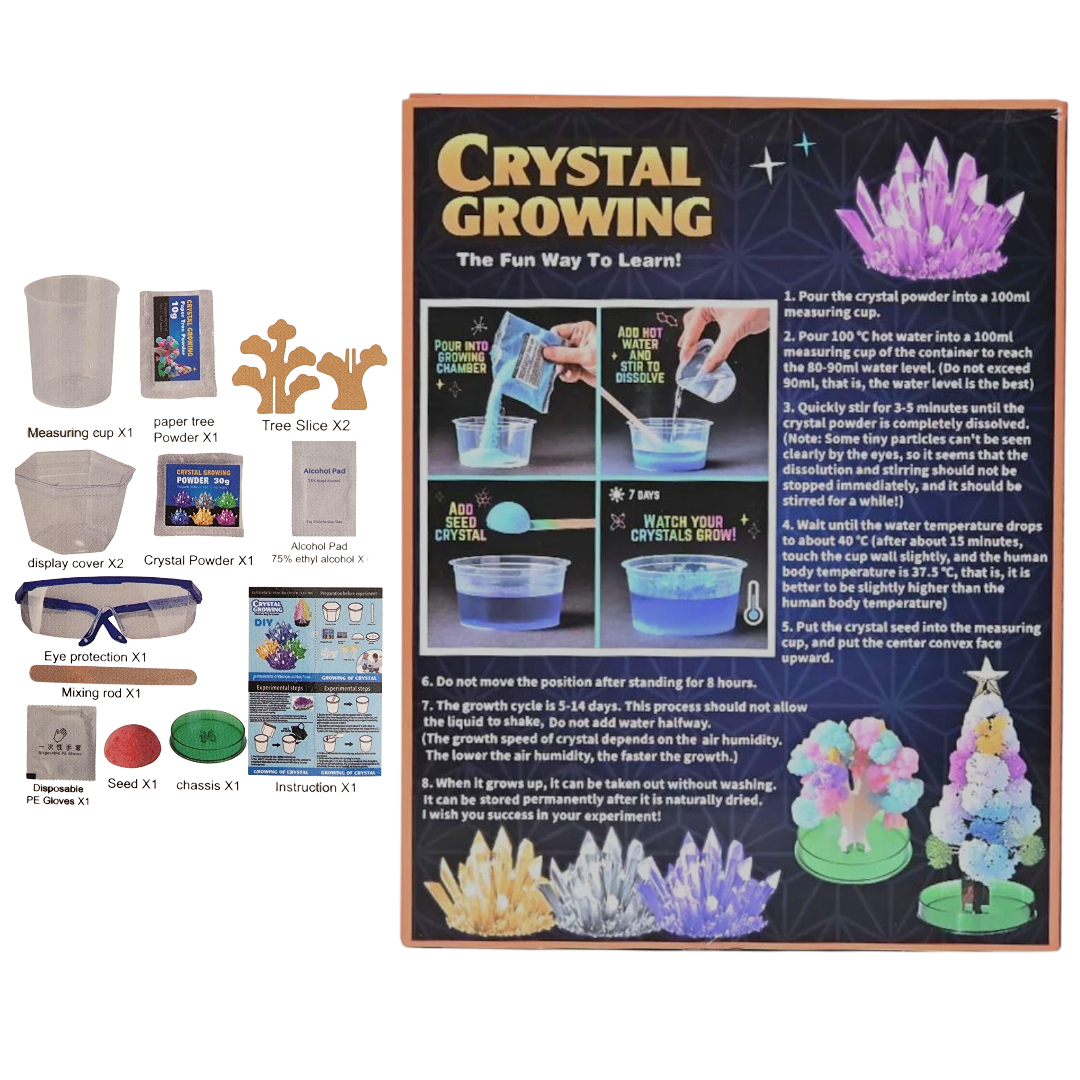 DIY Crystal Growing Science Experiment Kit