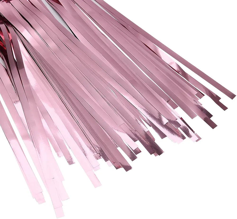 Light Pink Metallic Foil Curtain