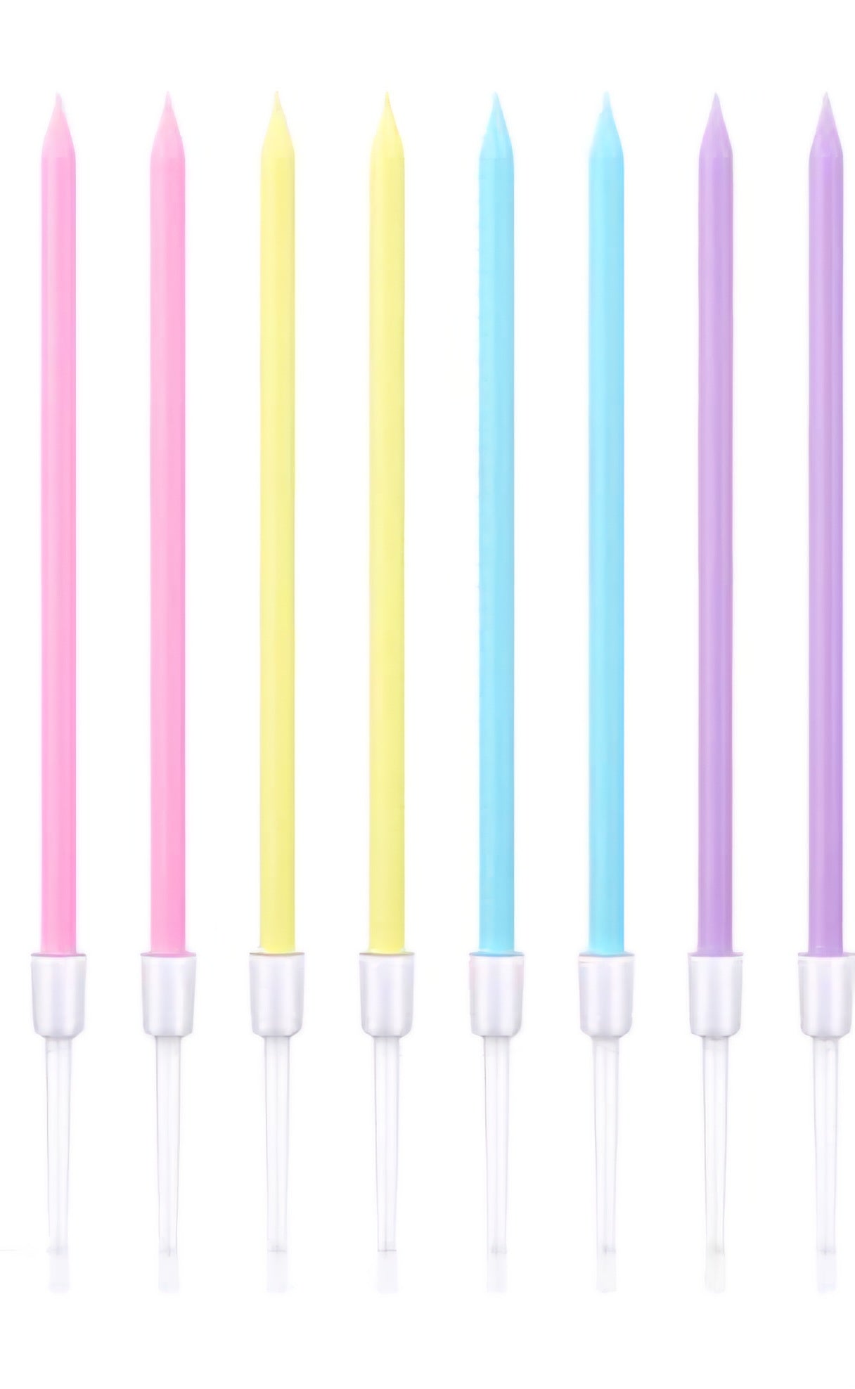Coloured Candles (Pack of 8)