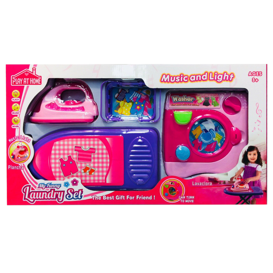 Laundry Appliances Play Set Box for Kids