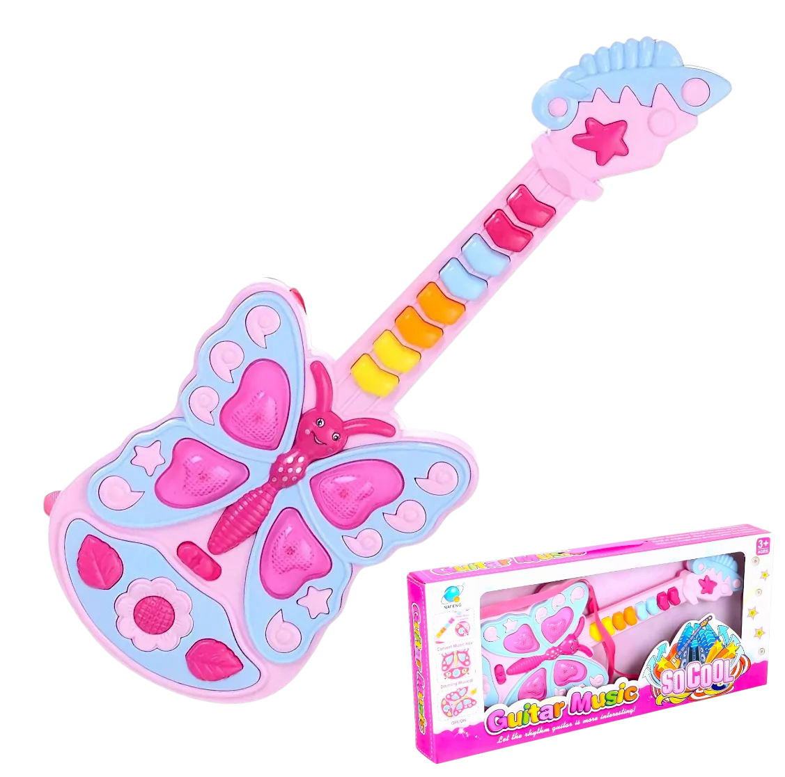 Butterfly Girls Guitar Toy
