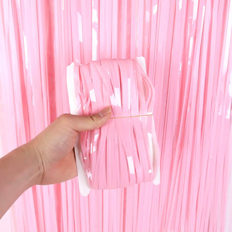 Pink Foil Curtain