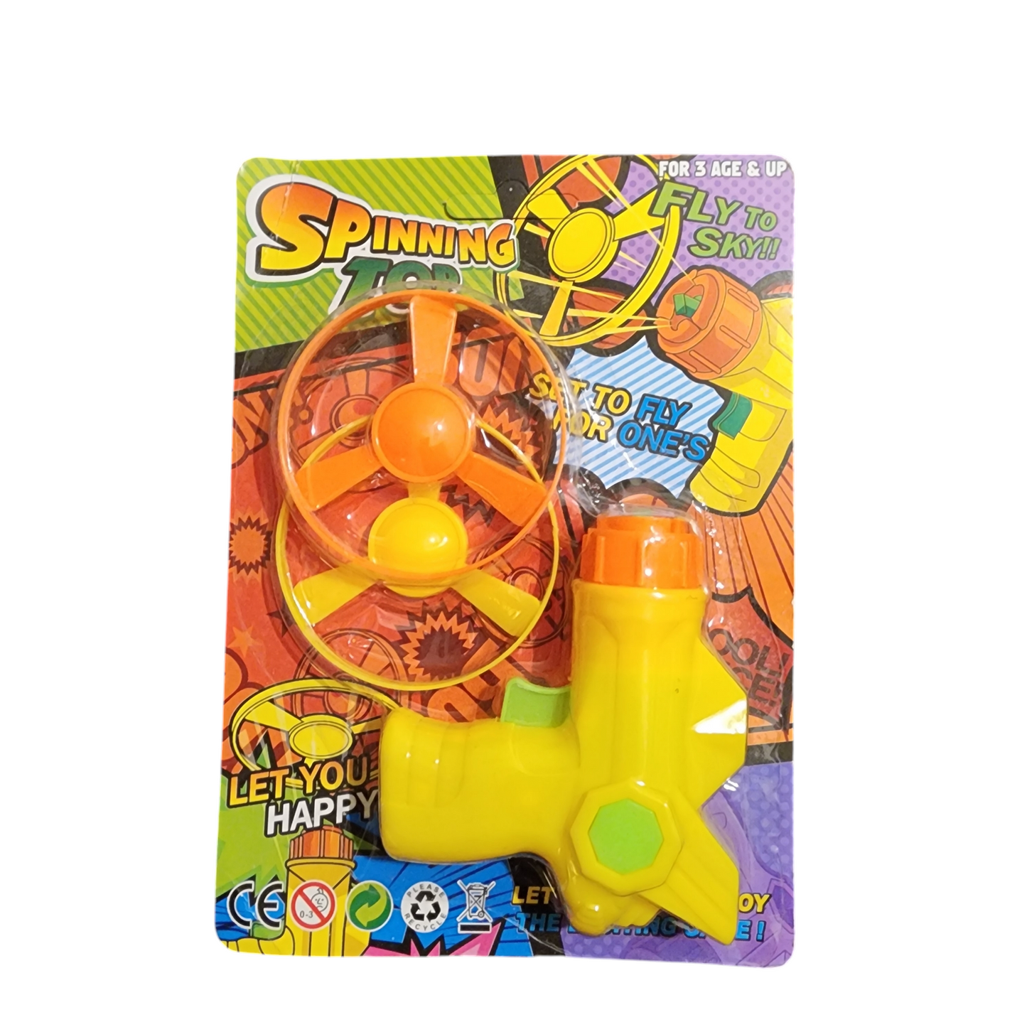 Spinning Disk Gun Flyer Toy