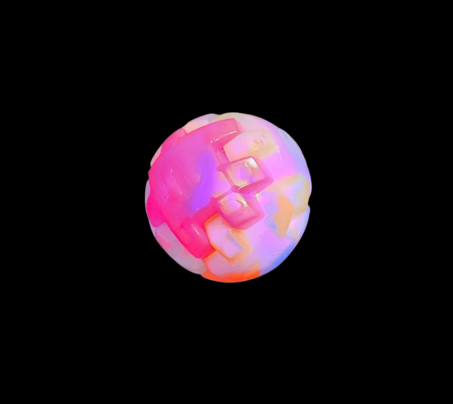 Multicolour Hand Shake Light Flashing Plastic Puzzle Ball