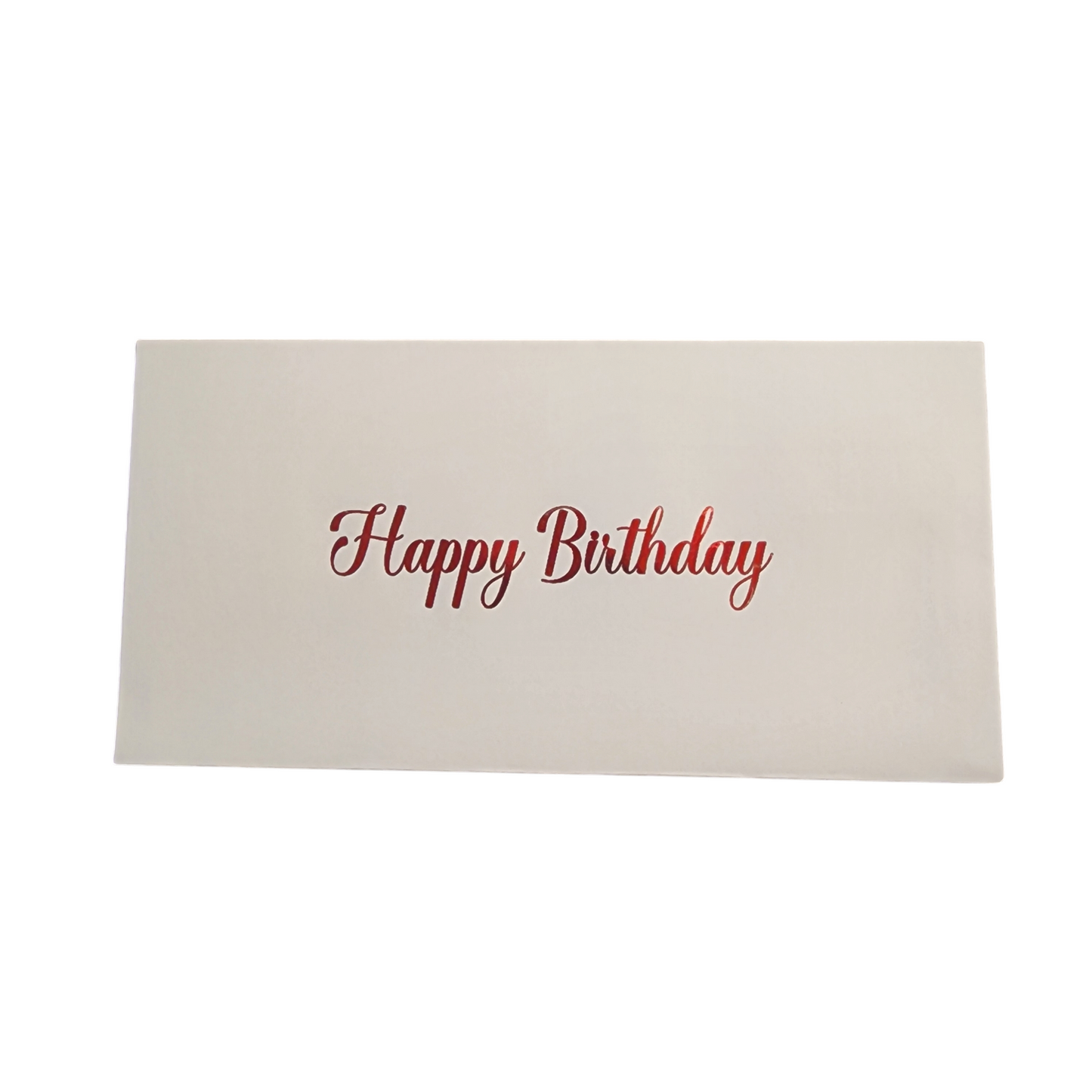 Red Happy Birthday Peel & Seal Cash Envelope
