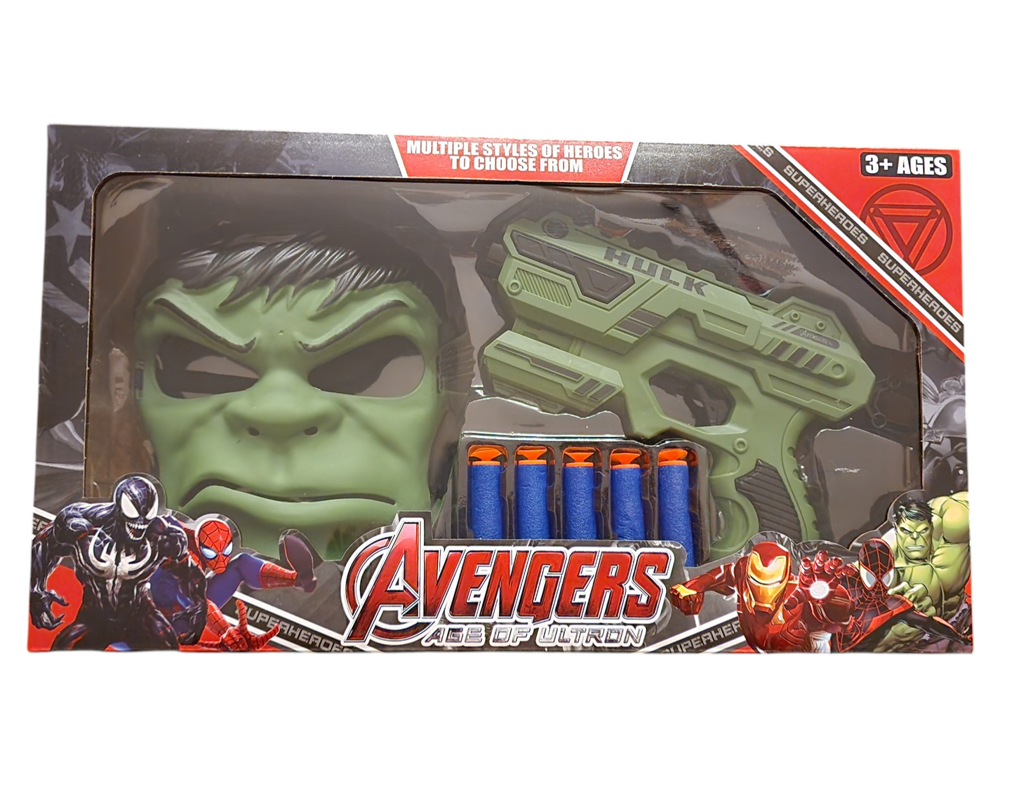 Hulk Foam Bullet Gun & Mask