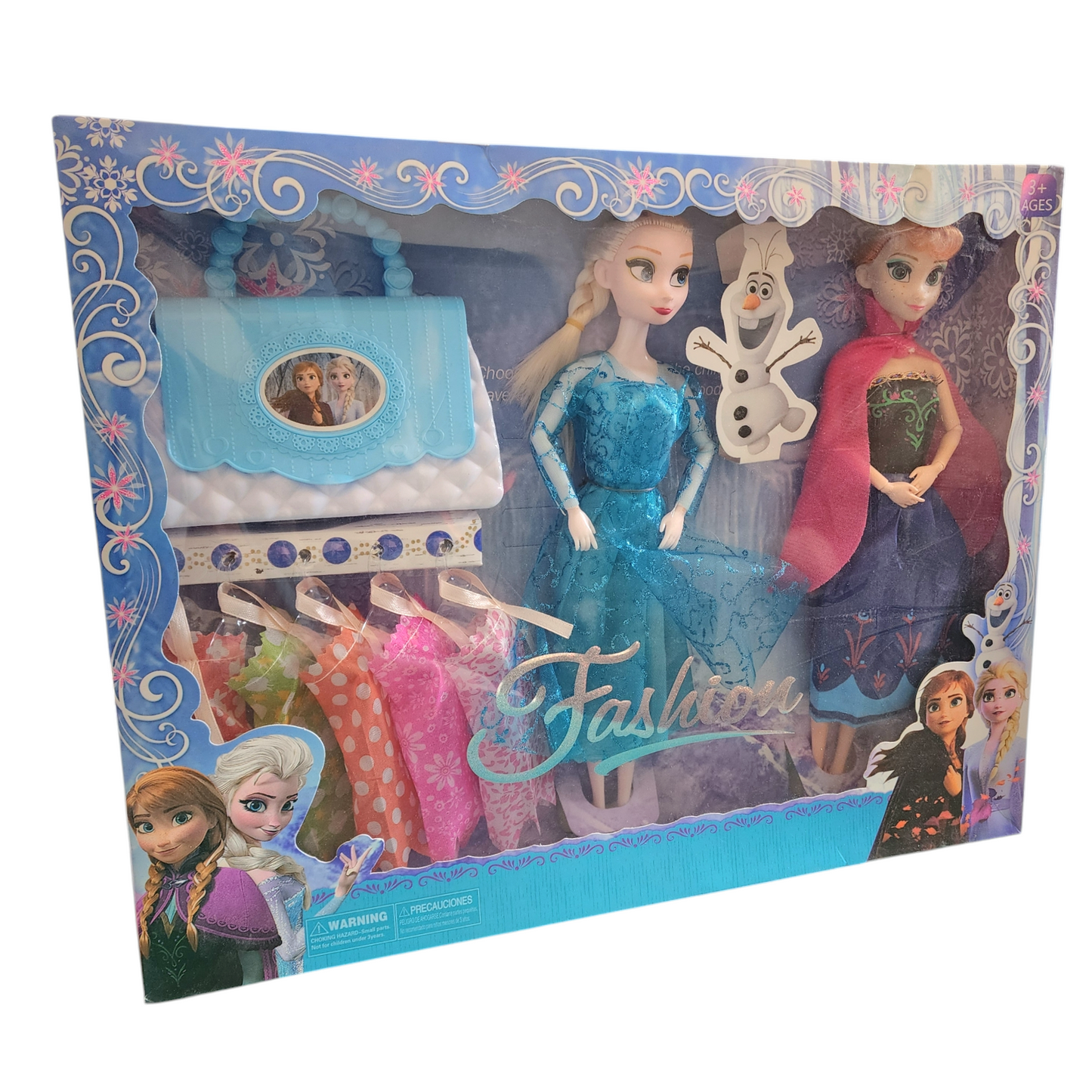 Frozen Princesses Pretend Play Bag and Dresses Set