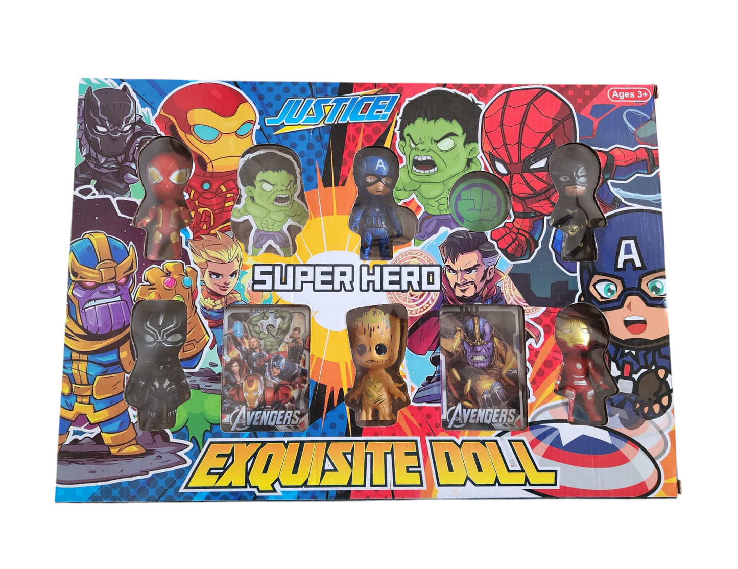 Super Heroes Exquisite doll 6 Characters Set