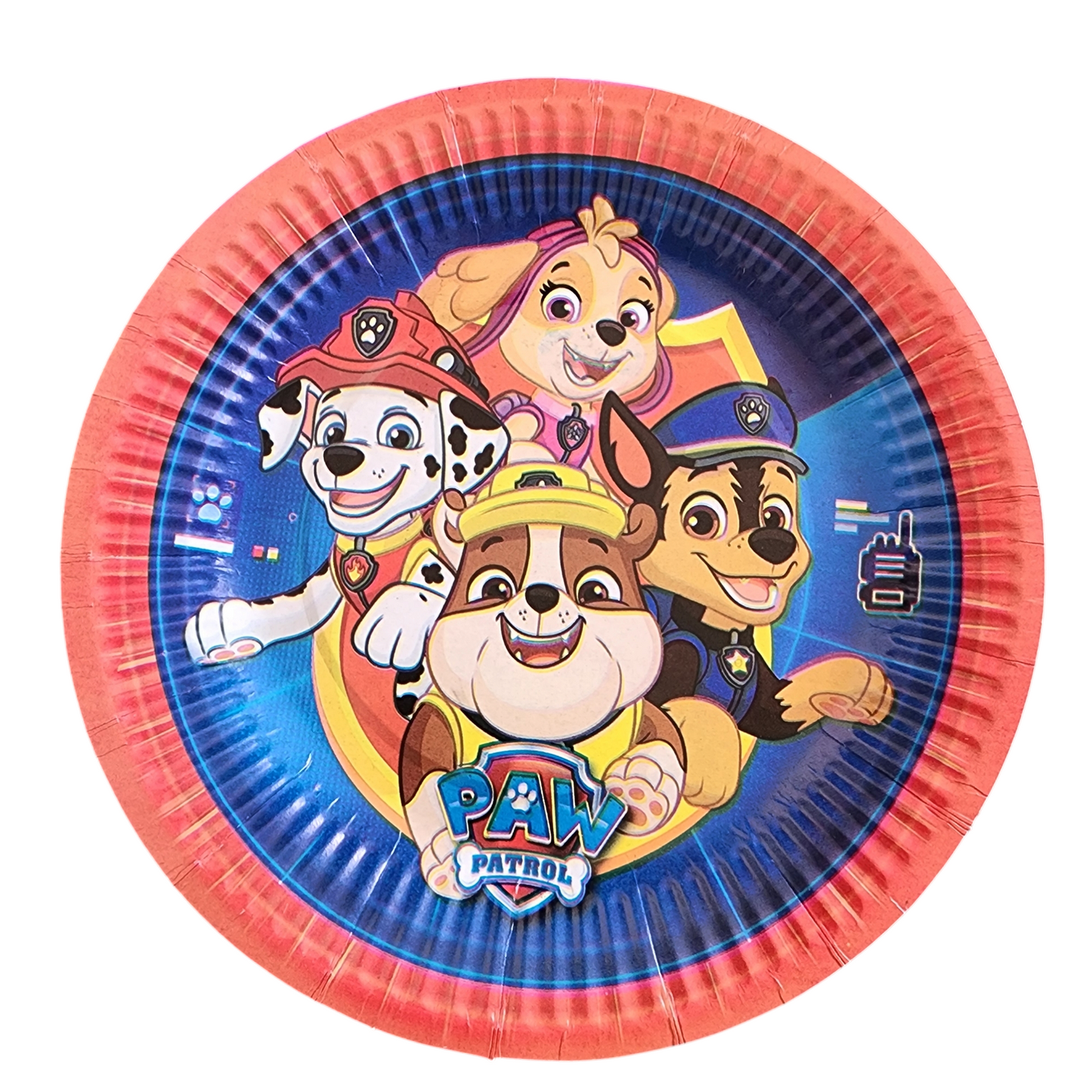 Red Paw Patrol Small Paper Plates