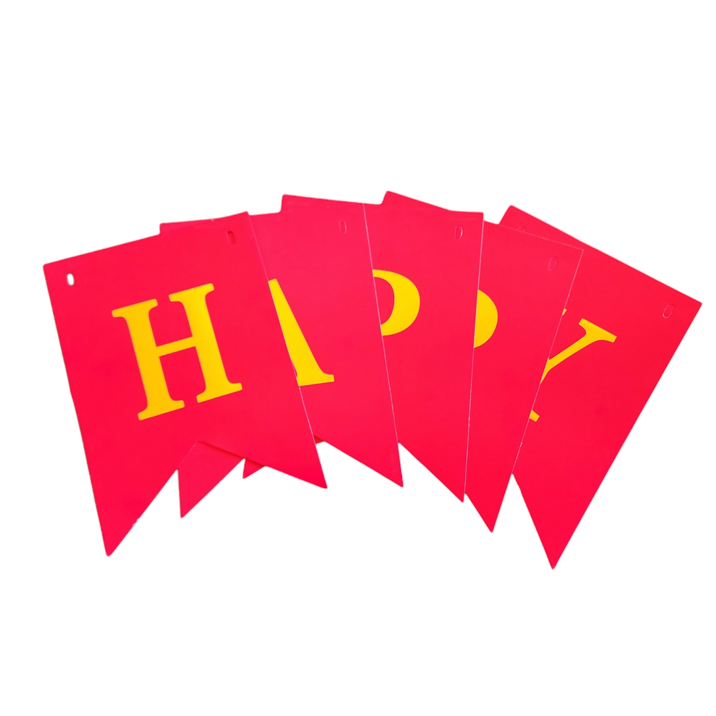 Dark Fushcia Classic Flags Happy Birthday Garland