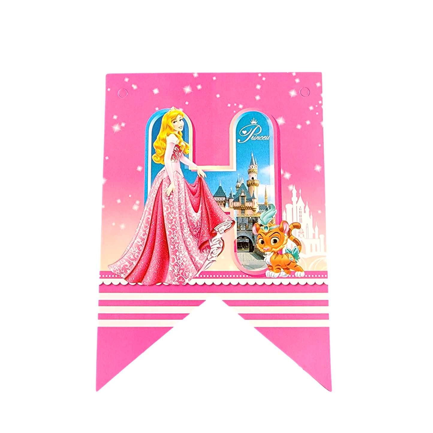Princess Flags Happy Birthday Garland