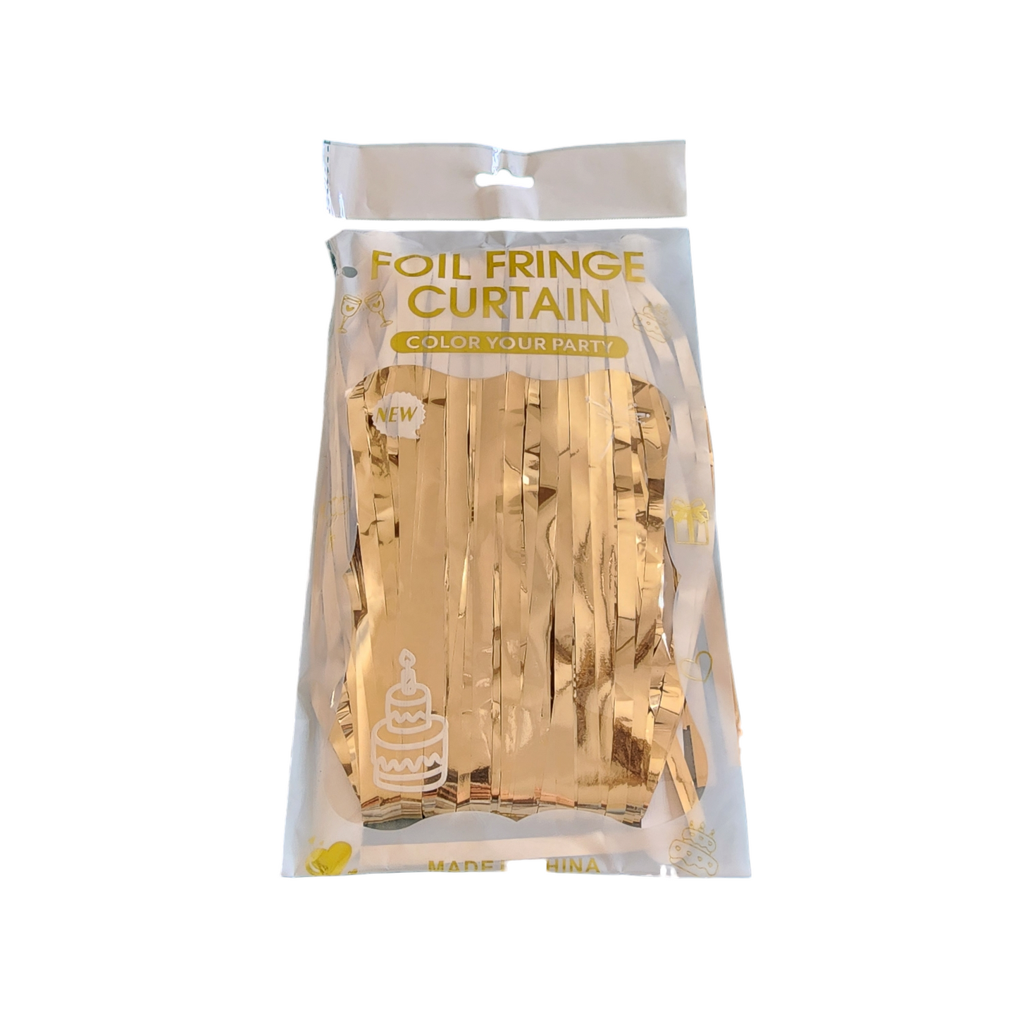 Chapagne Gold Foil Curtain