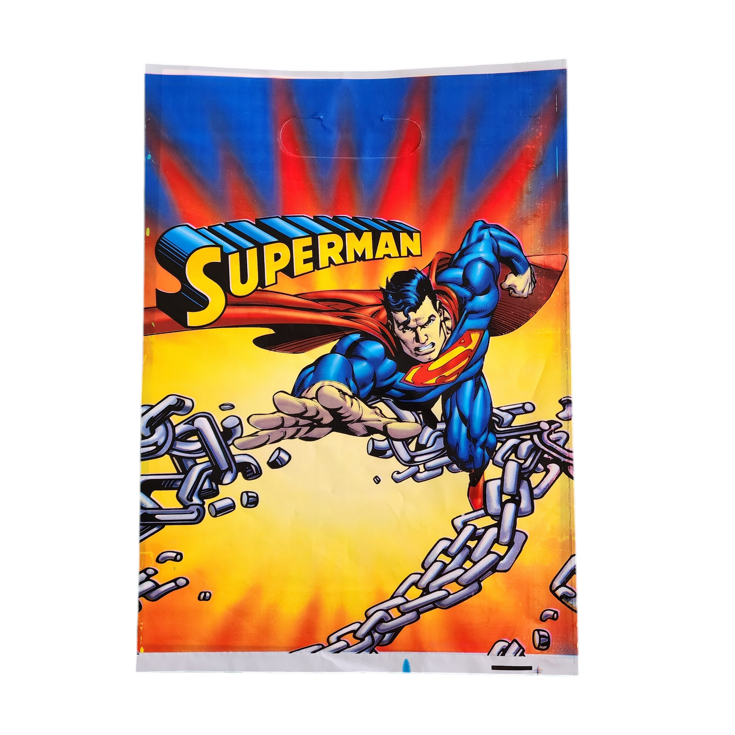 Superman 32x22 cm Plastic loot bag (Pack of 10)
