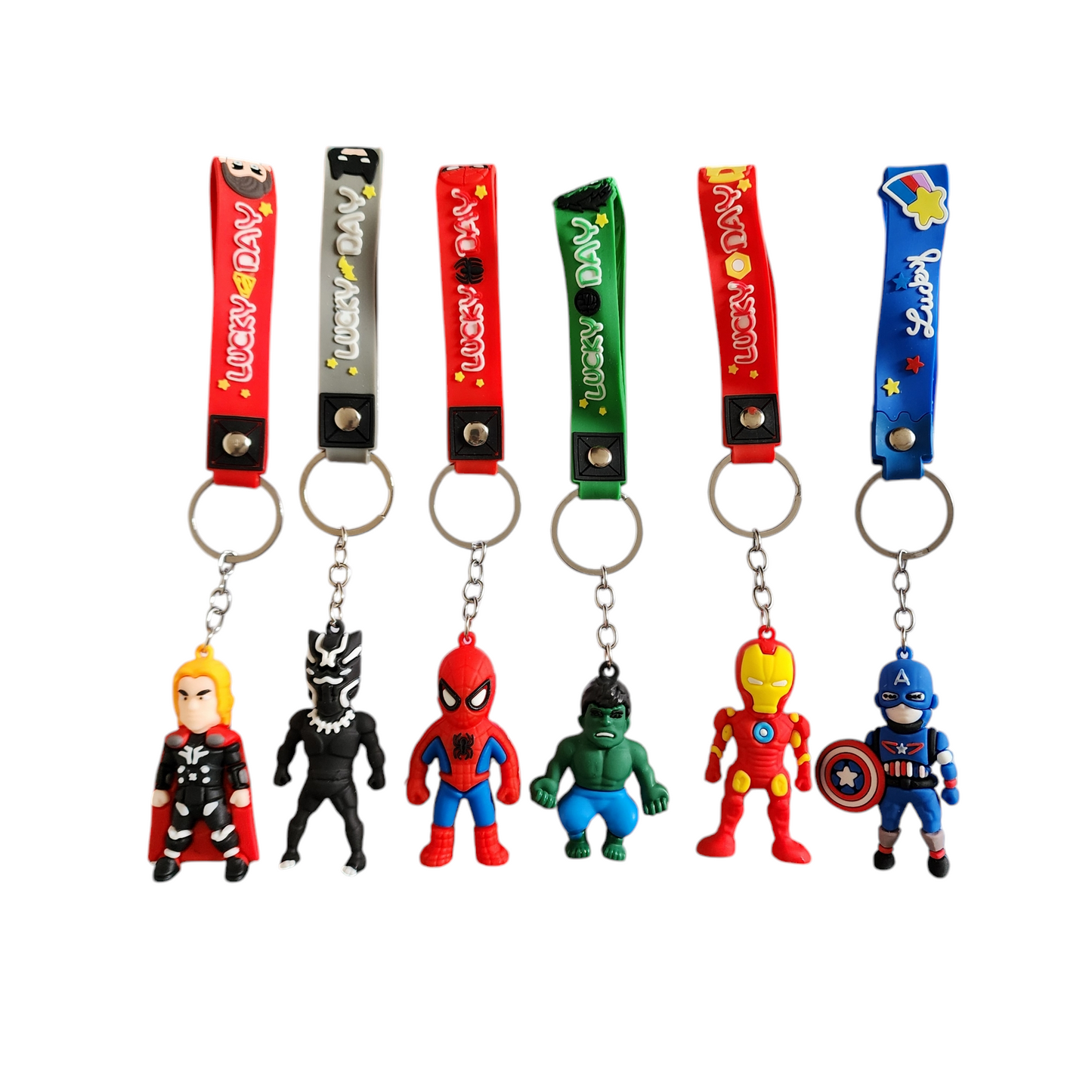Marvel Avengers Keychains Set of 6 Pcs