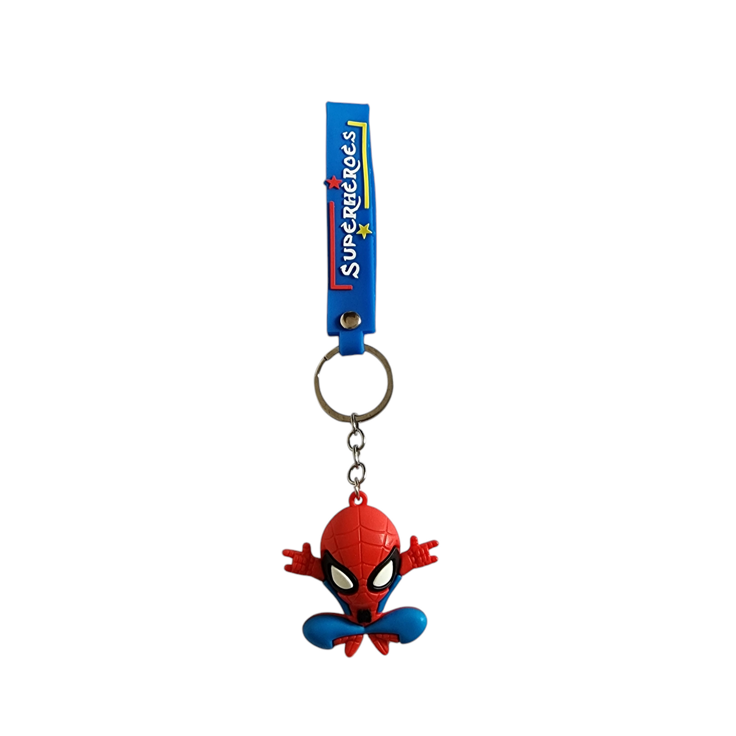 Spiderman Red & Blue Keychain
