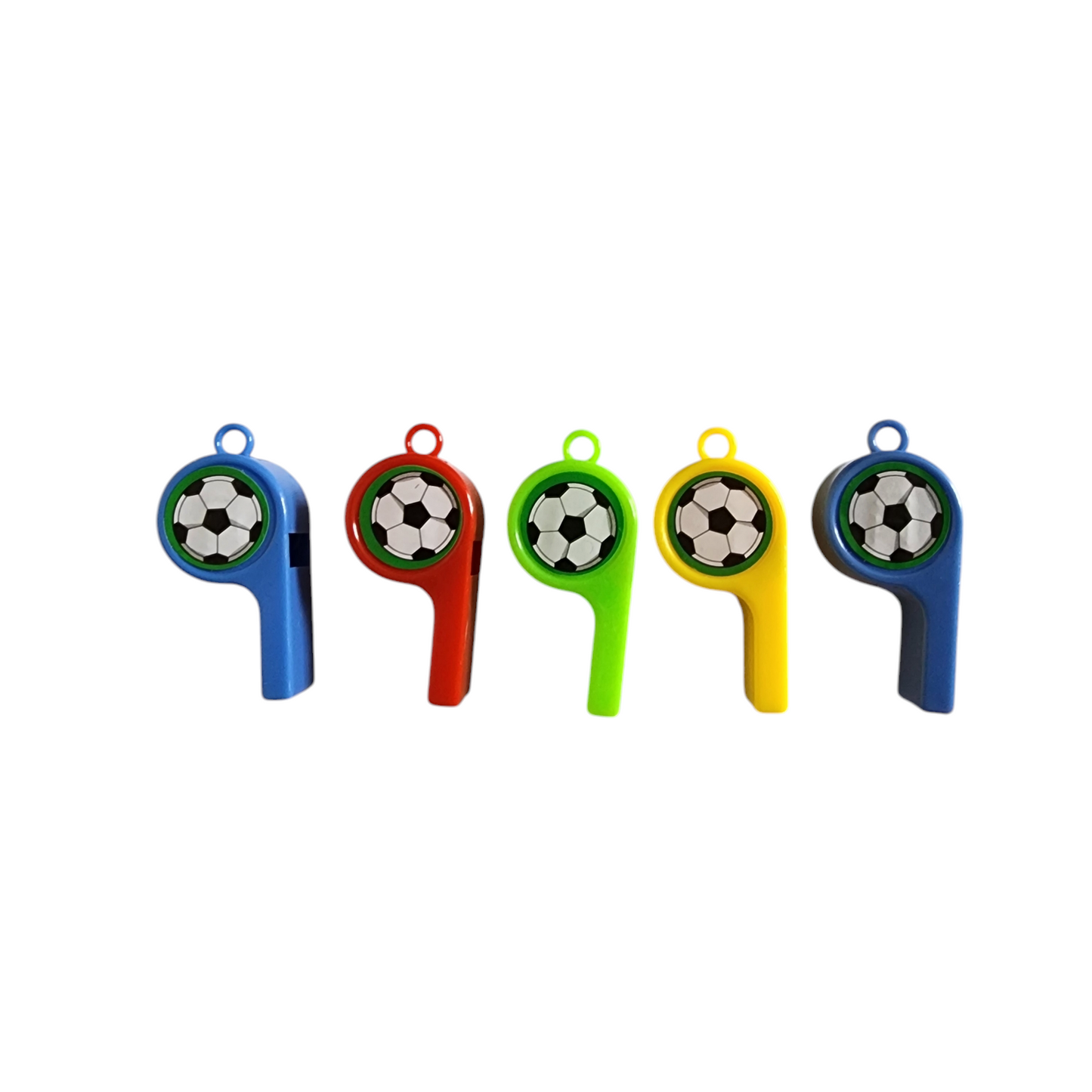 Football Coloured Classic Whistle (Pack of 5)
