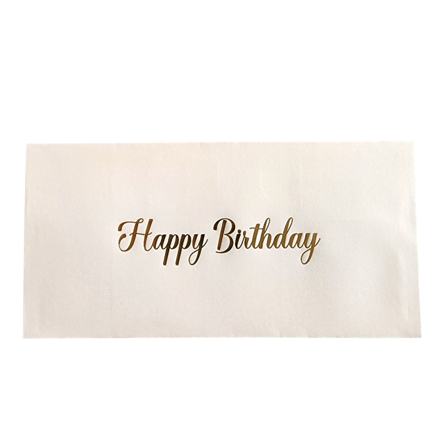 Gold Happy Birthday Peel & Seal Cash Envelope