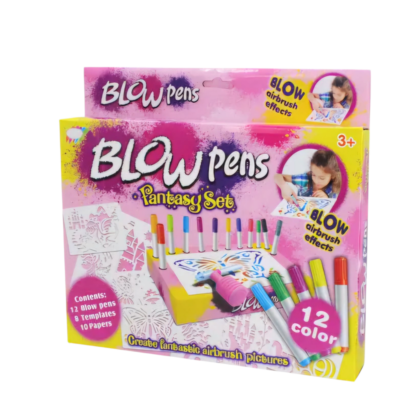 Blow Pens Stencil Game