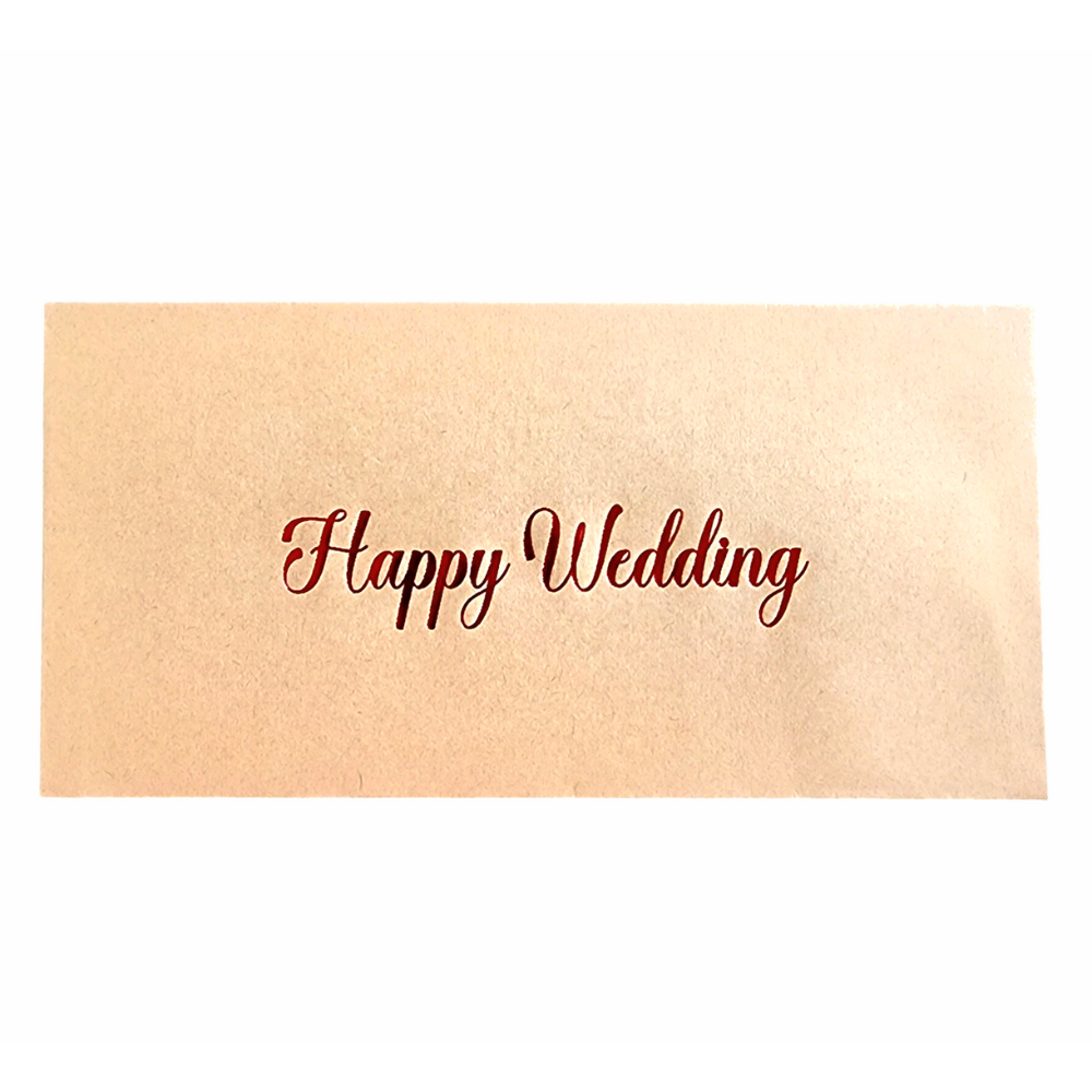 Happy Wedding peel & Seal Cash Envelope