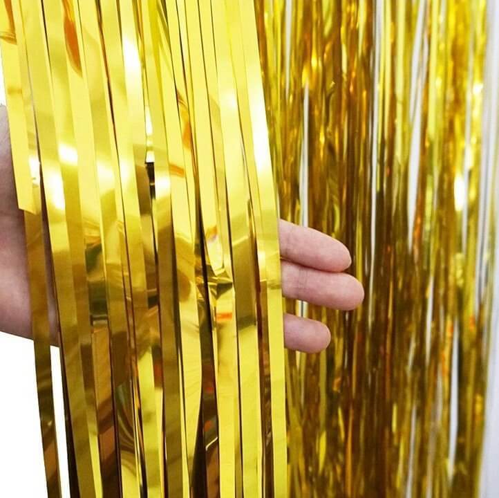 Yellow Gold Foil Curtain