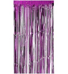 Purple Metallic Foil Curtain