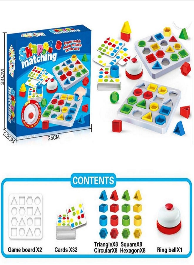 Shape Matching Competition Game with Ring Bell