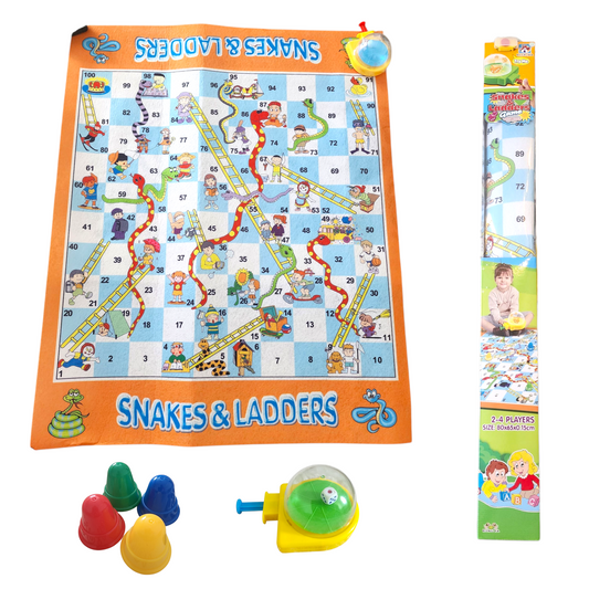 Large Snake and Ladder Game Playing Mat 80 CM