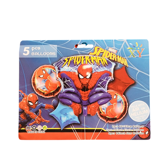 Spiderman Foil Balloons Set