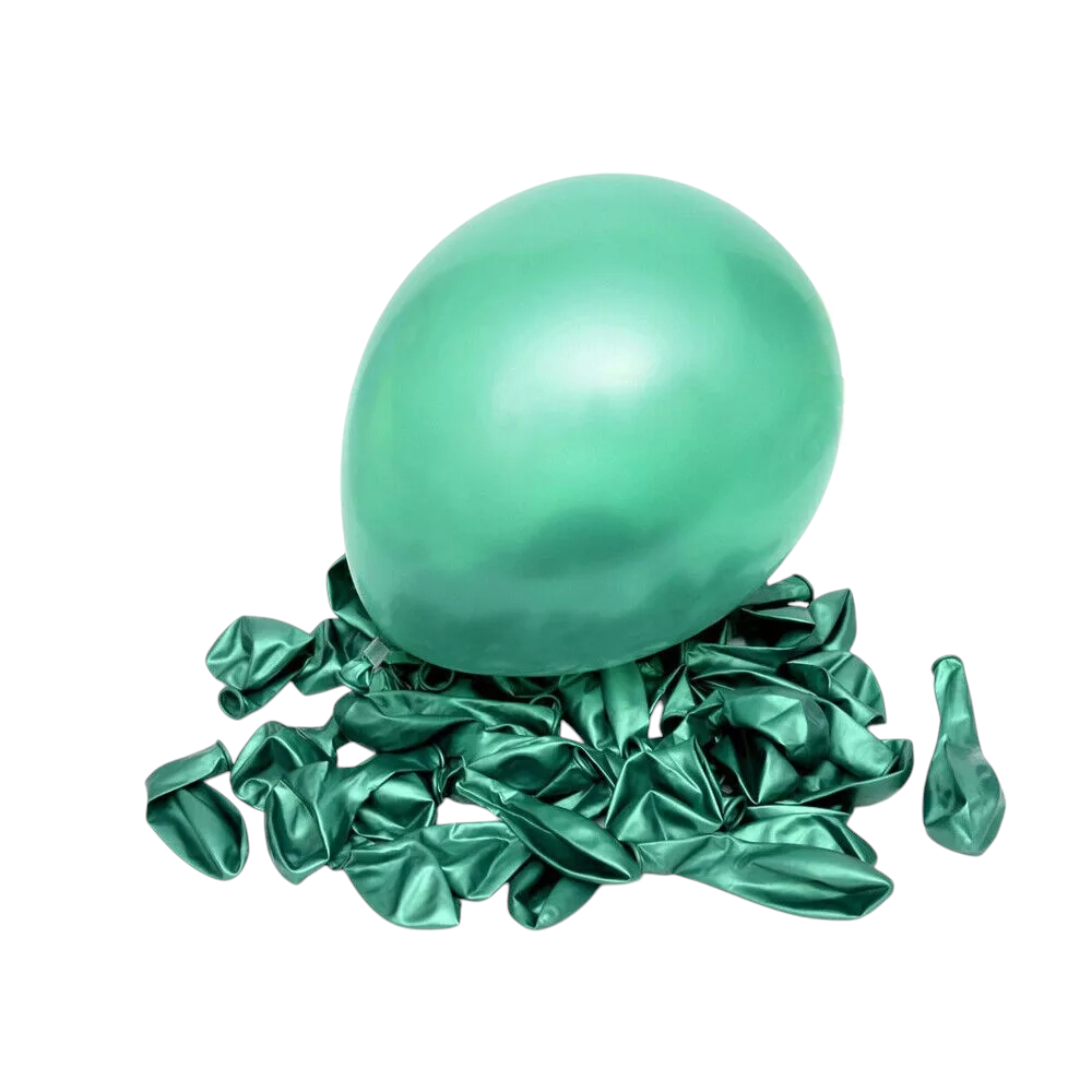 Dark Green Latex Balloons (20 Pcs)