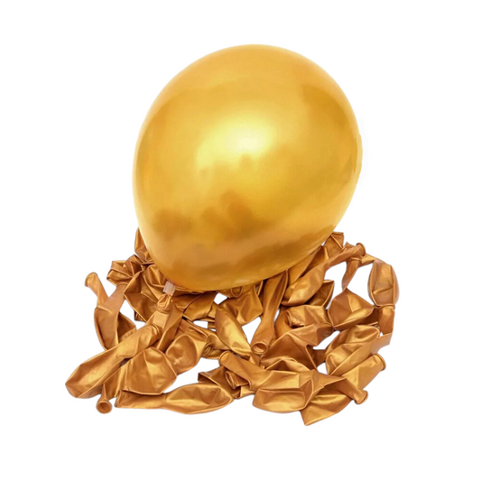 Gold Latex Balloons (20 Pcs)