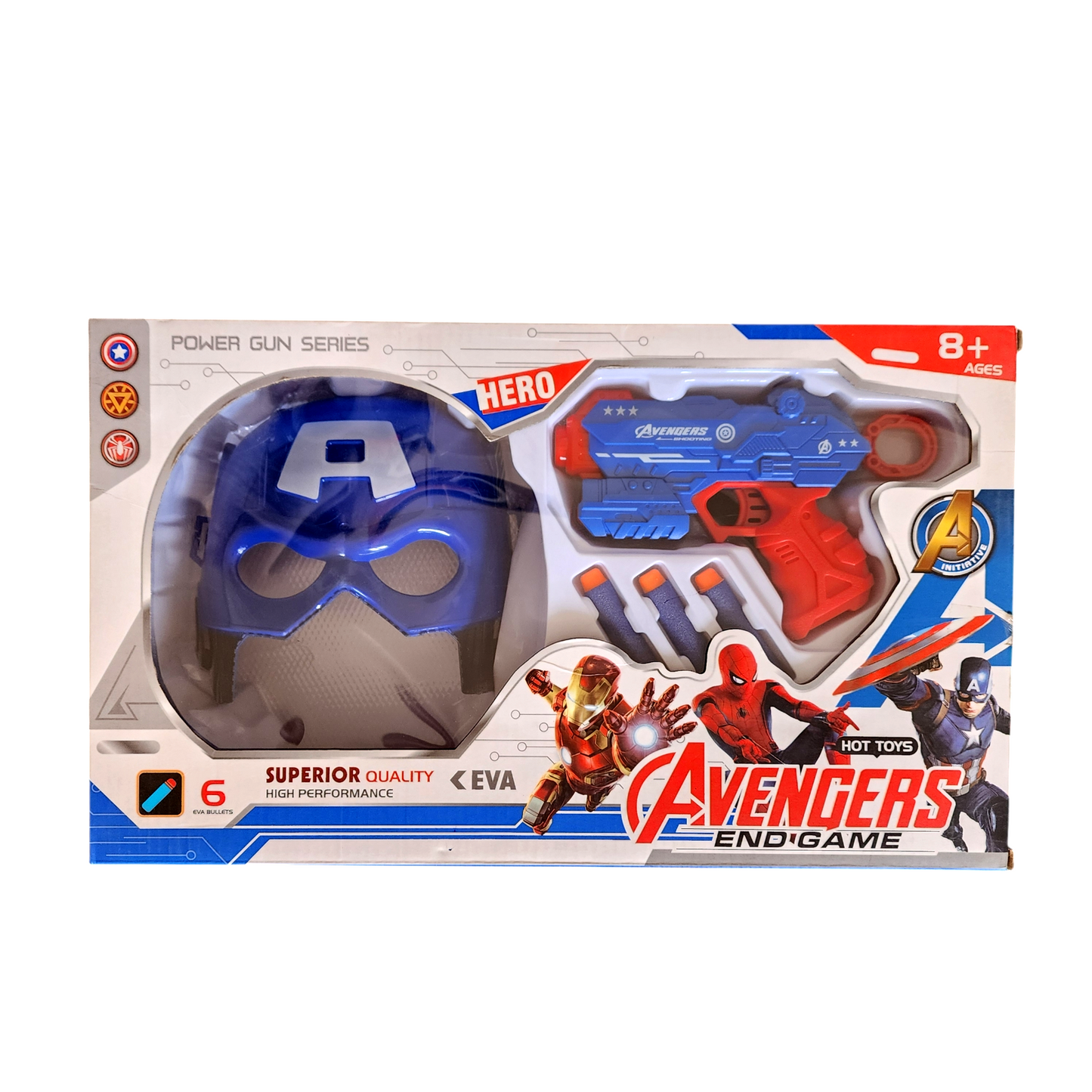 Captain America Foam Bullet Gun & Mask