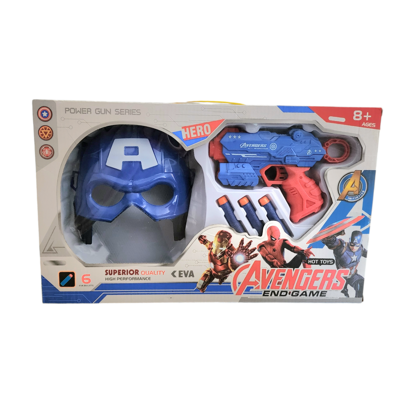 Captain America Foam Bullet Gun & Mask