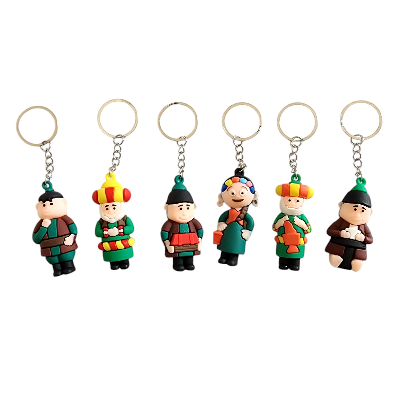 Ramadan Characters Key Chains (Pack of 3 Assorted Shapes)