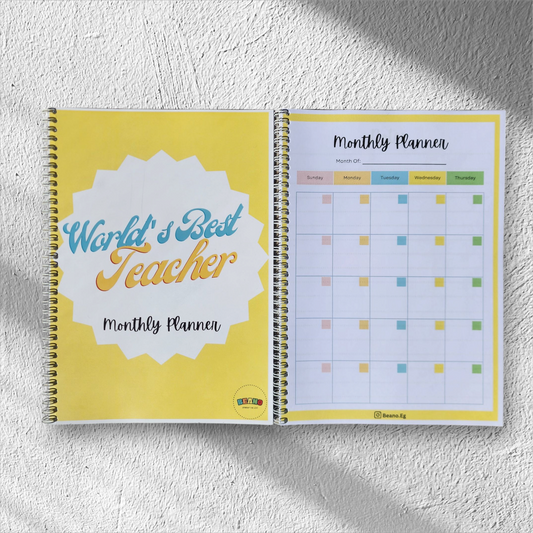 World's Best Teacher Monthly Planner