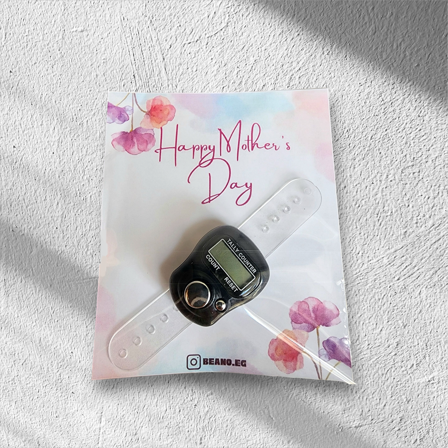 Digital Counter Sebha Mother's Day Card Ombre Flowers