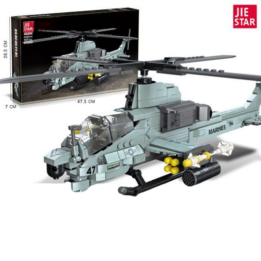 Viper Helicopter 597 PCS Building Blocks