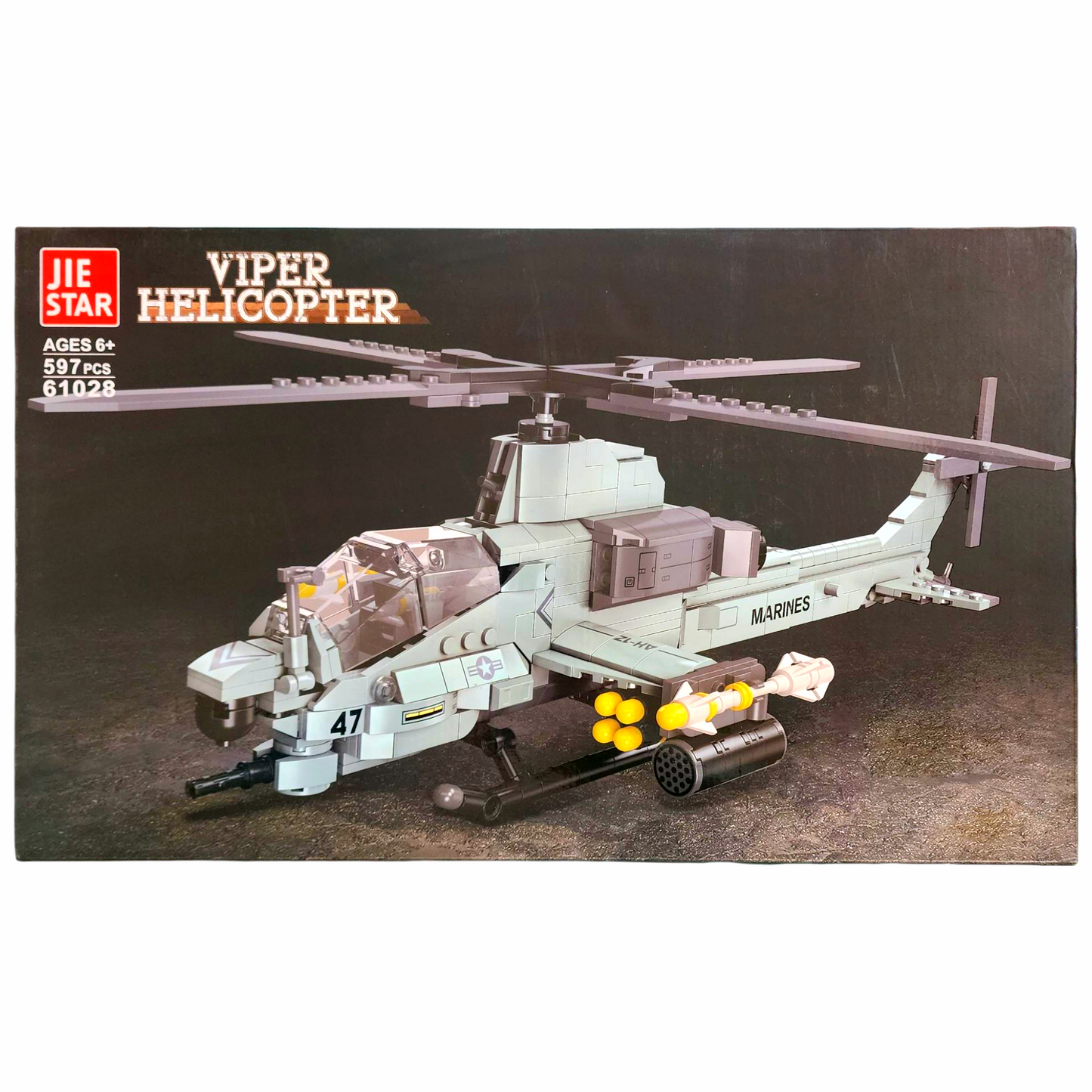 Viper Helicopter 597 PCS Building Blocks