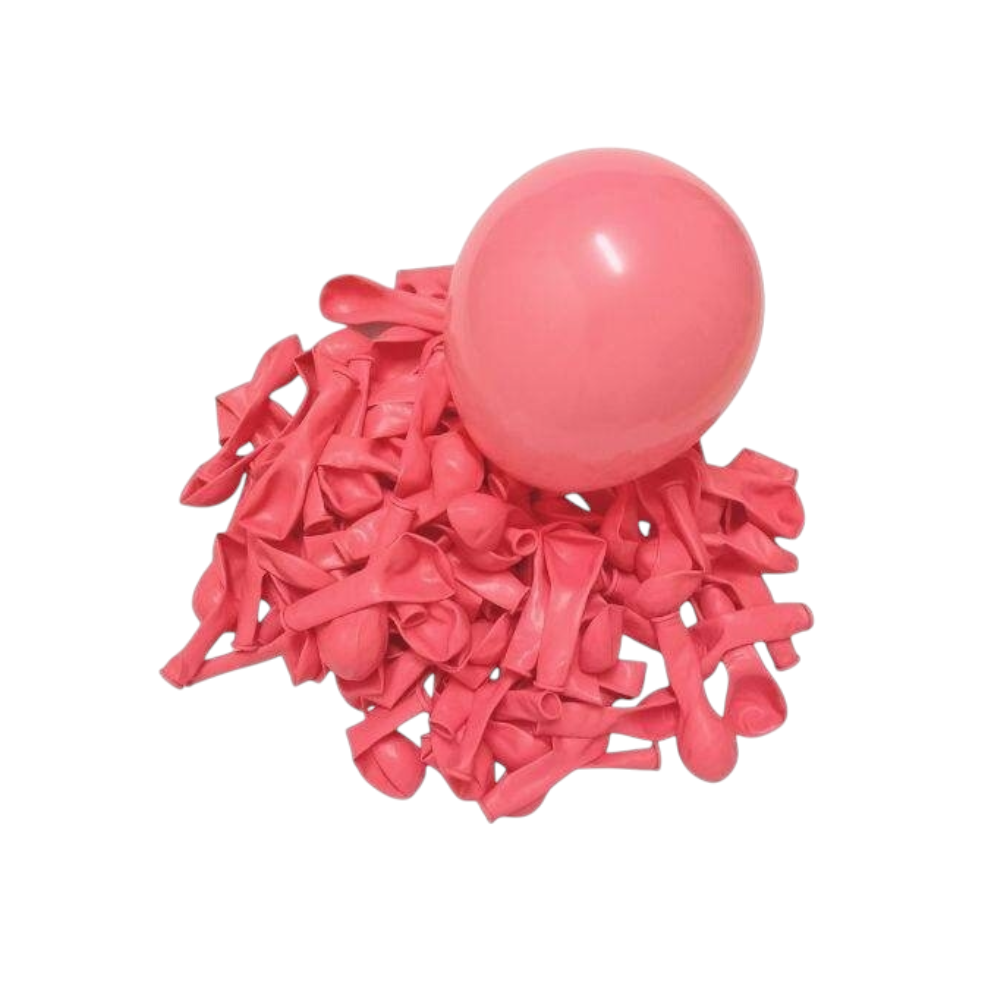 Red Pastel Latex Balloons (20 Pcs)