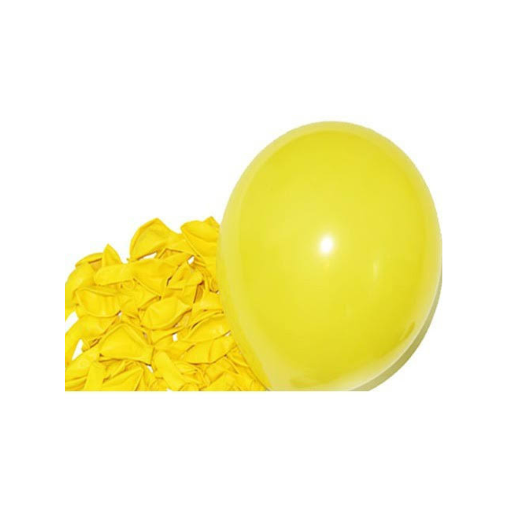 Yellow Latex Balloons (20 Pcs)