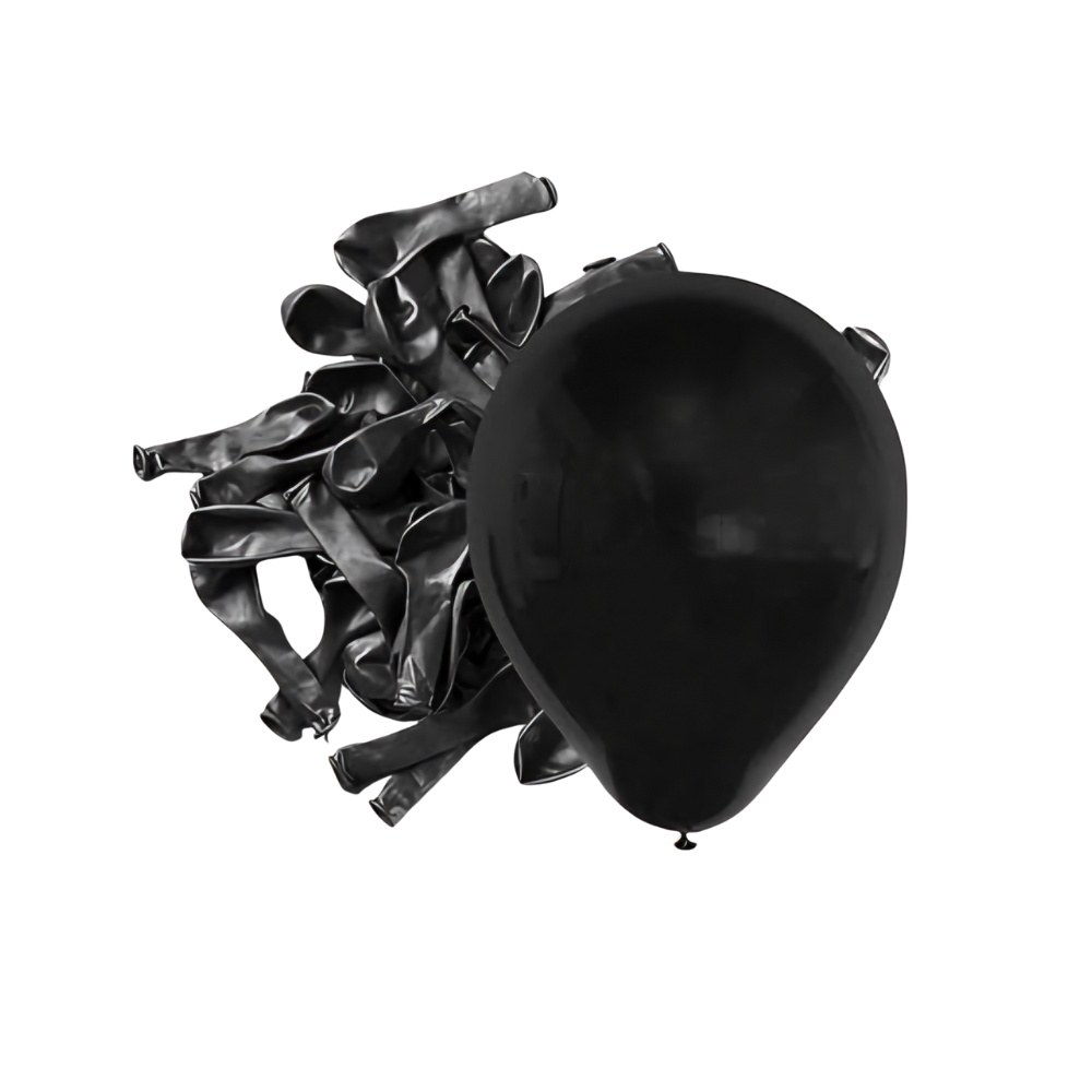 Black Latex Balloons (20 Pcs)