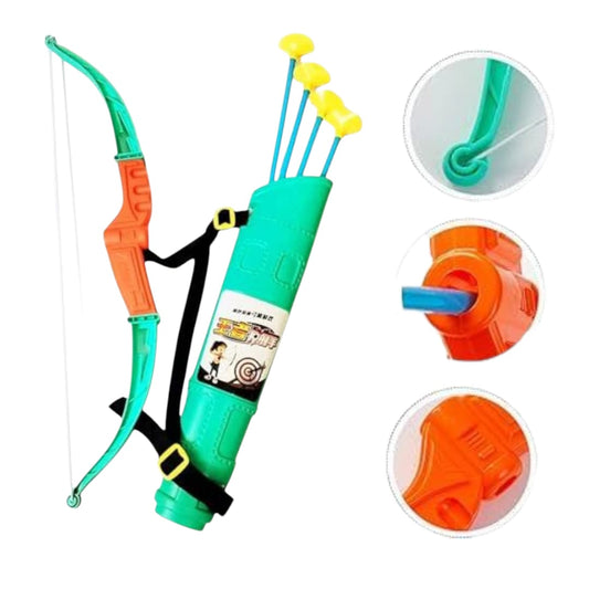Archery Green and Orange Bow and Arrow Set
